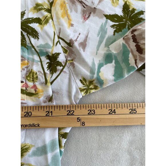 Kona Kai Mens Hawaiian Shirt Tropical Palm Tree colorful Print - Size M Y2K - Picture 3 of 7